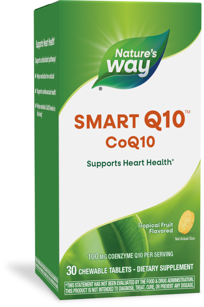 <{%PRIMARY_06113%}>Nature's Way® | SMART Q10 CoQ10, 30 chewables, Tropical Fruit