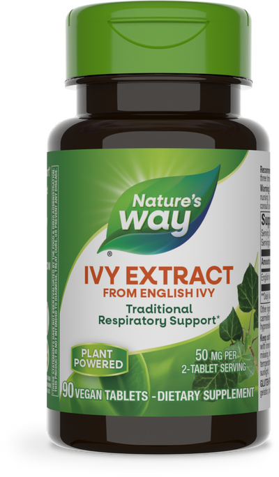 <{%PRIMARY_08239%}>Nature's Way® | Ivy Extract From English Ivy, 90 tablets