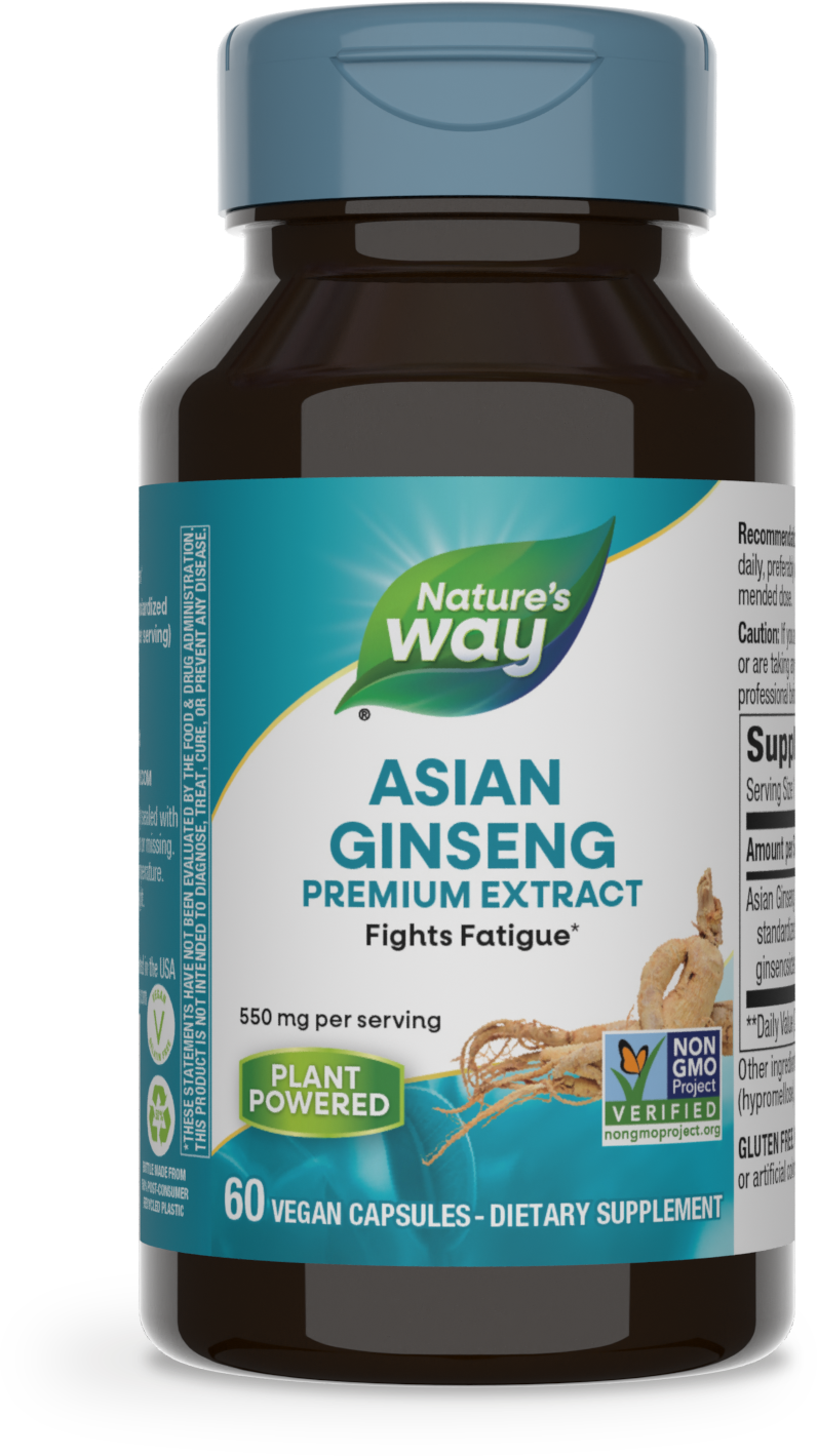 <{%PRIMARY_61700%}>Nature's Way® | Asian Ginseng Premium Extract, 60 capsules