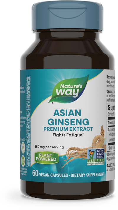 <{%PRIMARY_61700%}>Nature's Way® | Asian Ginseng Premium Extract, 60 capsules