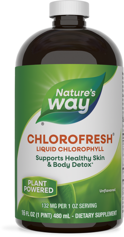 <{%PRIMARY_3502%}>Nature's Way® | Chlorofresh Liquid Chlorophyll, 16 fl oz (480 ml), Unflavored