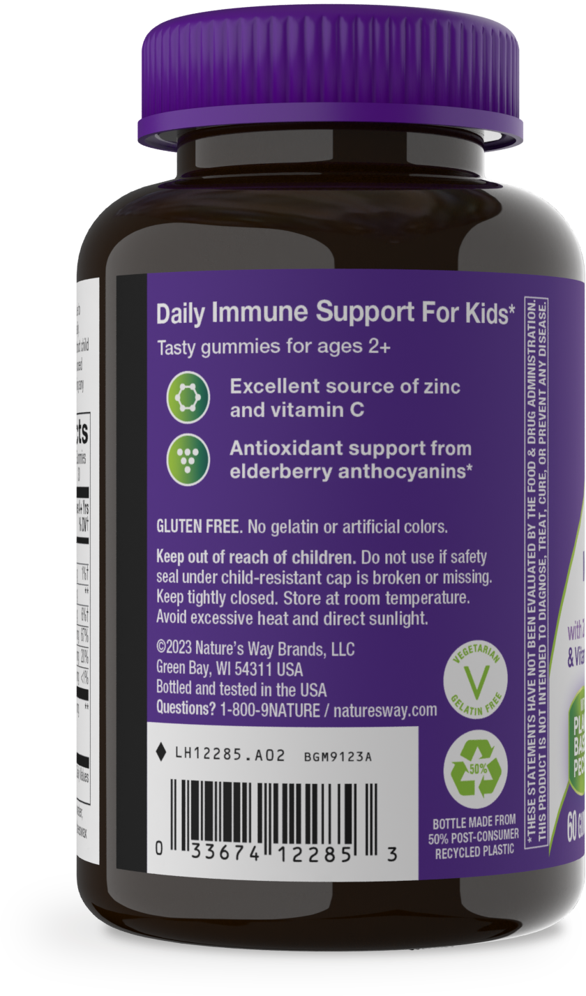 <{%MAIN11_12285%}>Nature's Way® | Sambucus Kids Immune Gummies - left side of pack