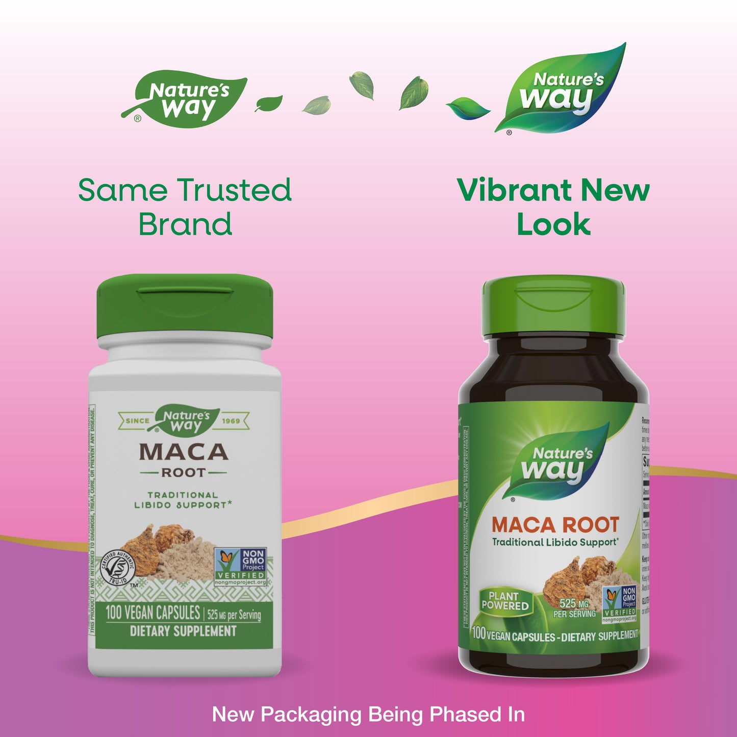 <{%MAIN1_15310%}>Nature's Way® | Maca Root - package updates old to new