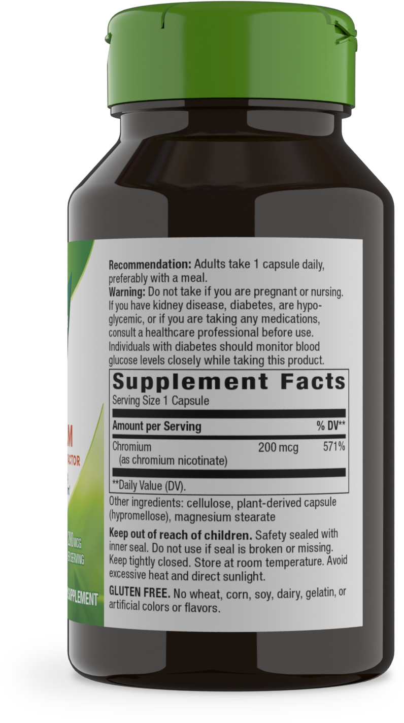 <{%MAIN2_41021%}>Nature's Way® | GTF Chromium Glucose Tolerance Factor - right side of pack