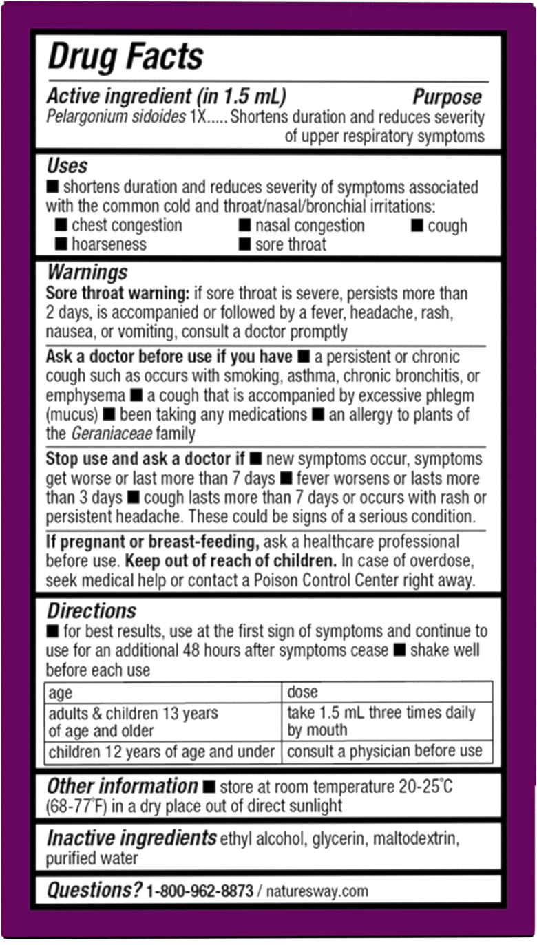 <{%MAIN10_15790%}>Nature's Way® | Umcka ColdCare Original Drops - back of pack