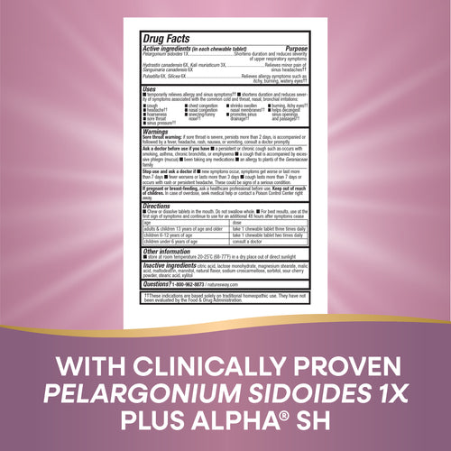 Nature's Way® | Umcka Allergy+Sinus Chewables Sku:12194