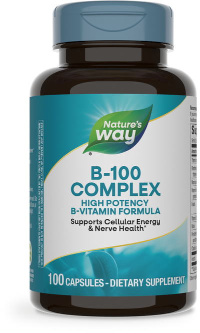 <{%PRIMARY_40521%}>Nature's Way® | Vitamin B-100 Complex, 100 capsules