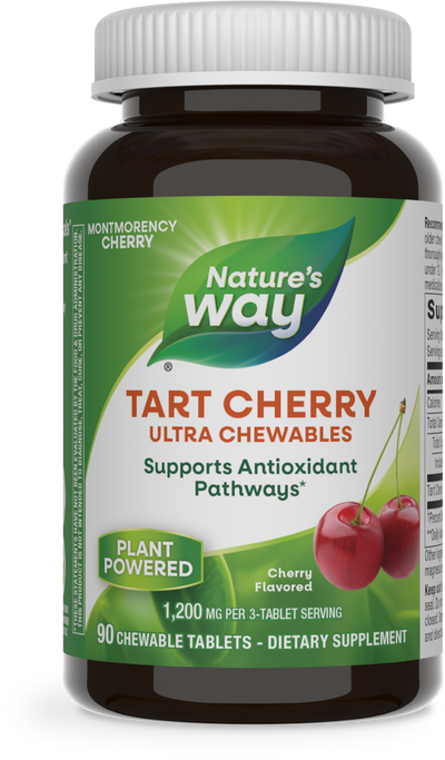 <{%PRIMARY_15831%}>Nature's Way® | Tart Cherry Ultra Chewables, 90 chewables, Cherry