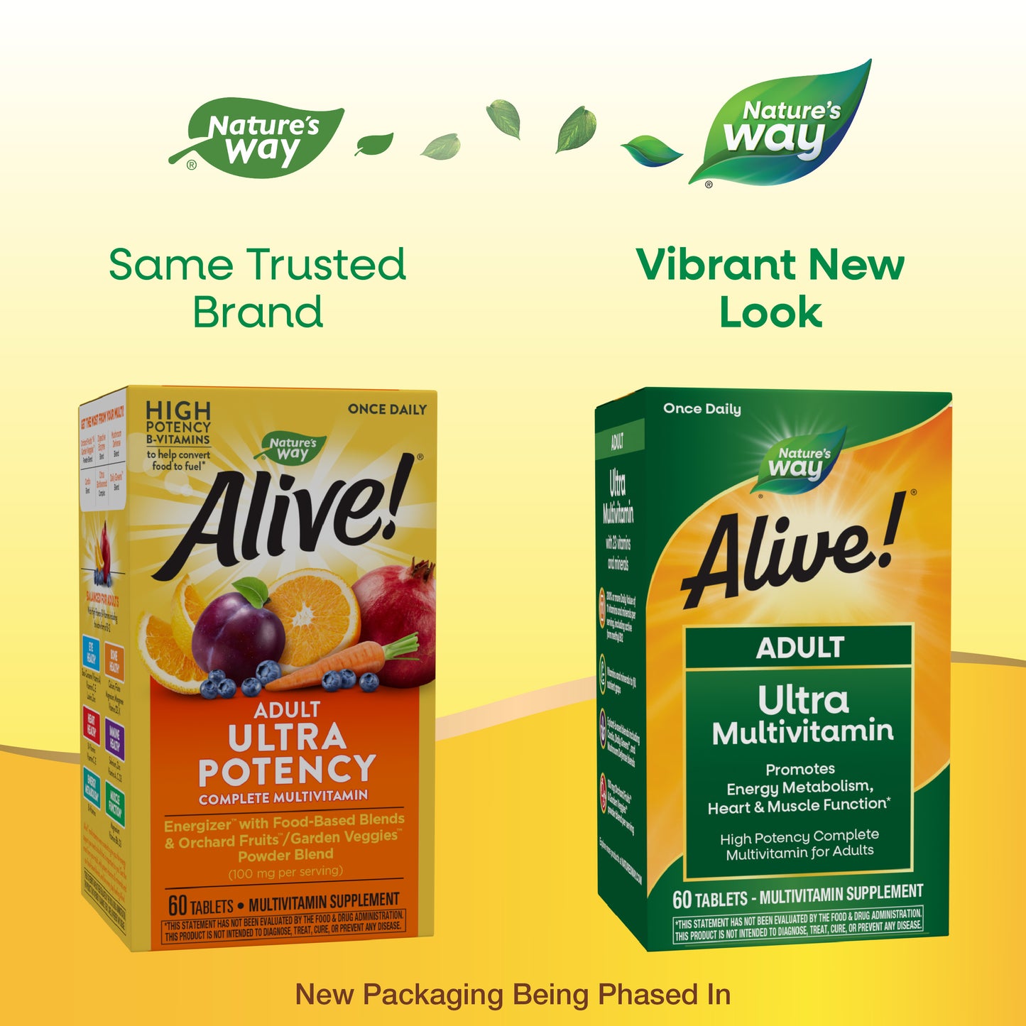 <{%MAIN1_15679%}>Nature's Way® | Alive! Adult Ultra Multivitamin - package updates old to new