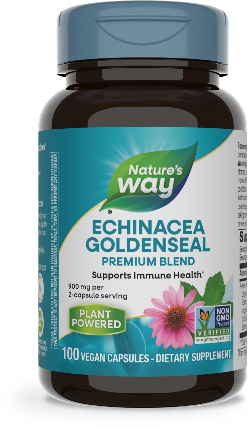 <{%PRIMARY_415%}>Nature's Way® | Echinacea Goldenseal Premium Blend, 100 capsules