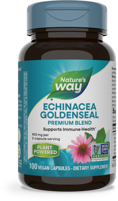 <{%PRIMARY_415%}>Nature's Way® | Echinacea Goldenseal Premium Blend, 100 capsules