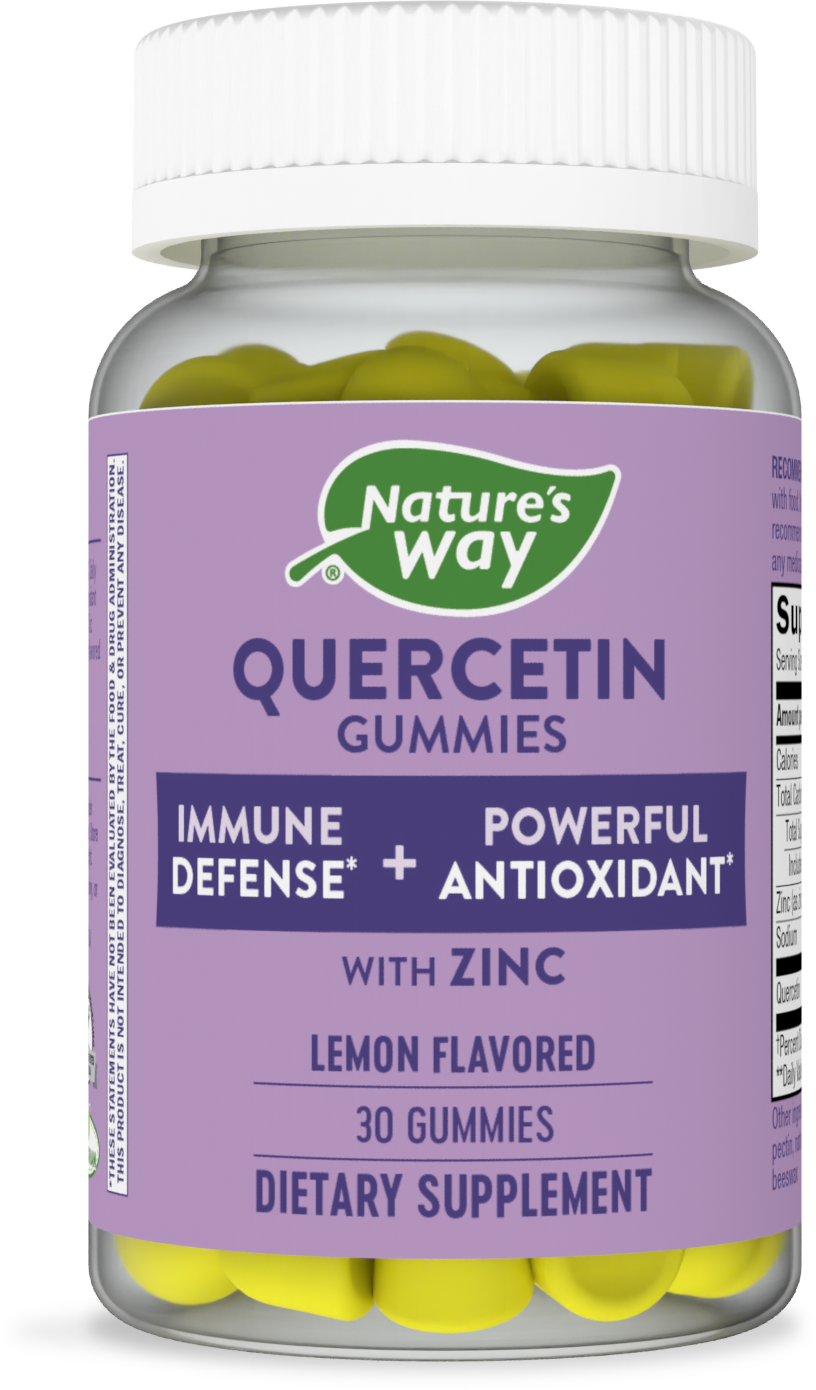 <{%PRIMARY_14327%}>Nature's Way® | Quercetin Gummies with Zinc, 30 gummies, Lemon