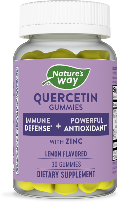 <{%PRIMARY_14327%}>Nature's Way® | Quercetin Gummies with Zinc, 30 gummies, Lemon