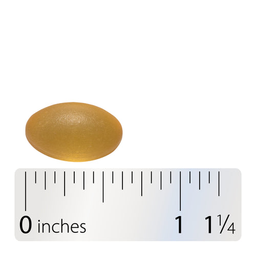 Nature's Way® | Super Fisol Fish Oil - Softgel and ruler Sku:15688