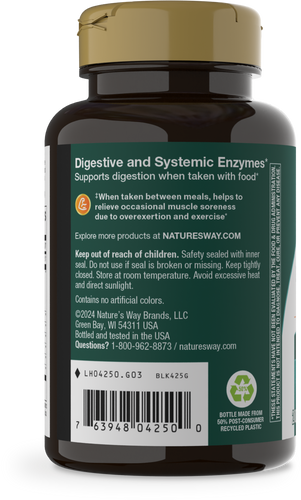 Nature's Way® | Mega-Zyme - left side of pack Sku:04250