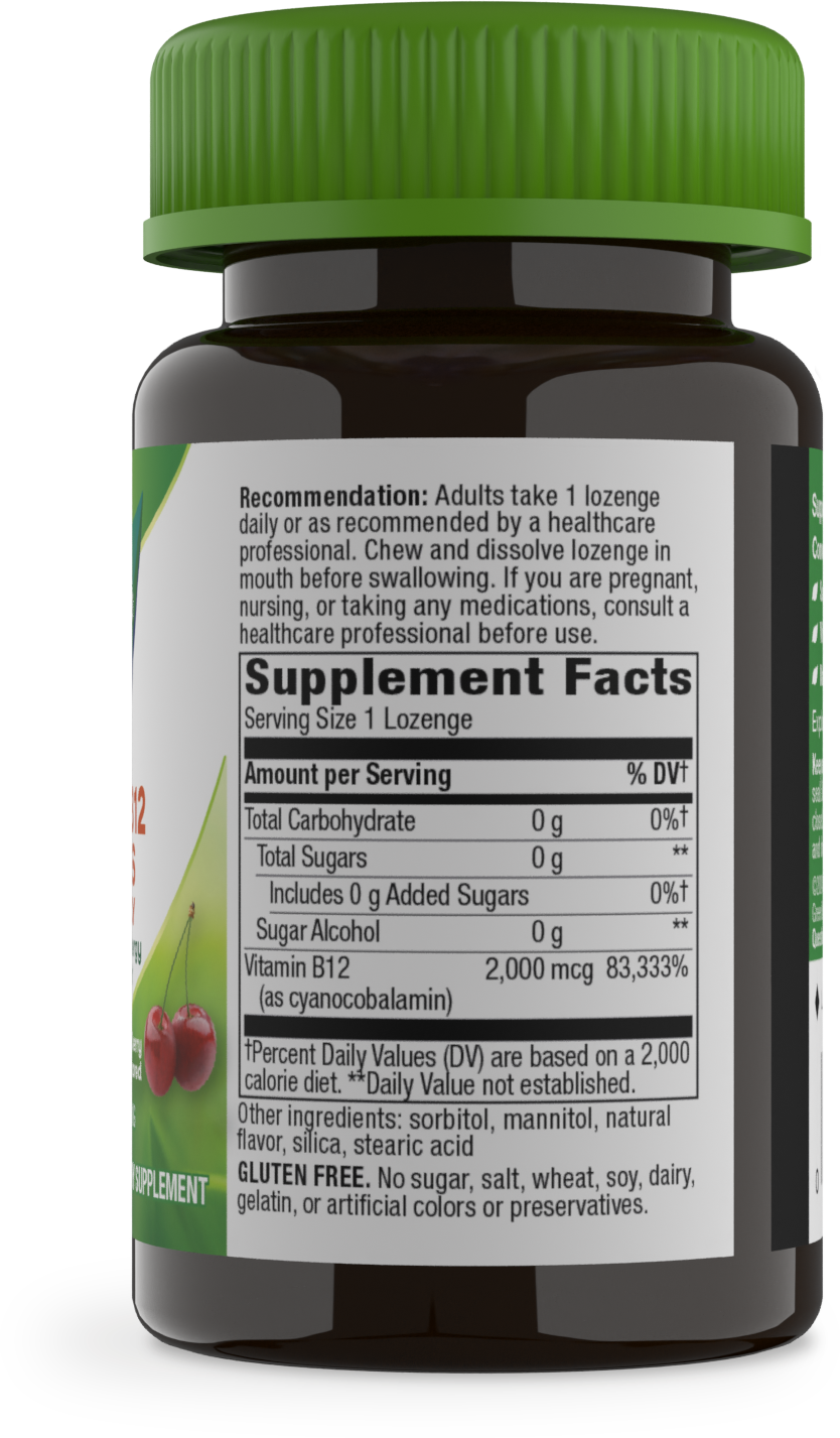 <{%MAIN2_40440%}>Nature's Way® | Vitamin B12 Lozenges High Potency - right side of pack