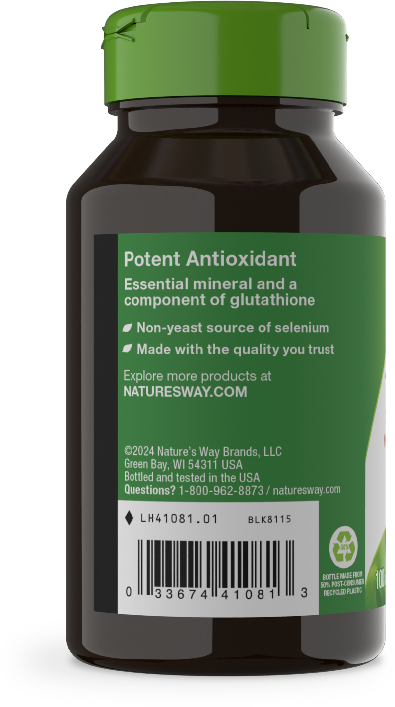 <{%MAIN3_41081%}>Nature's Way® | Selenium - left side of pack