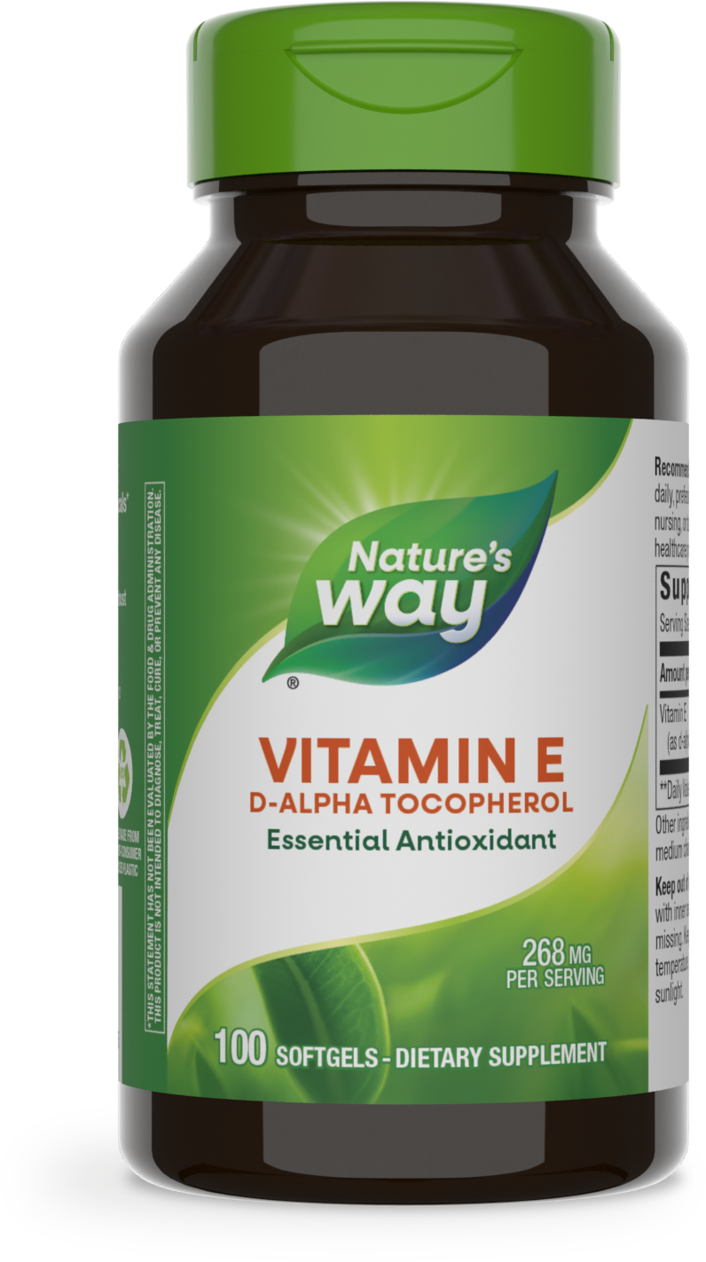 <{%PRIMARY_40211%}>Nature's Way® | Vitamin E D-Alpha Tocopherol, 100 softgels