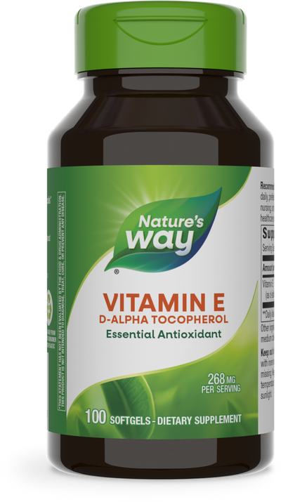 <{%PRIMARY_40211%}>Nature's Way® | Vitamin E D-Alpha Tocopherol, 100 softgels
