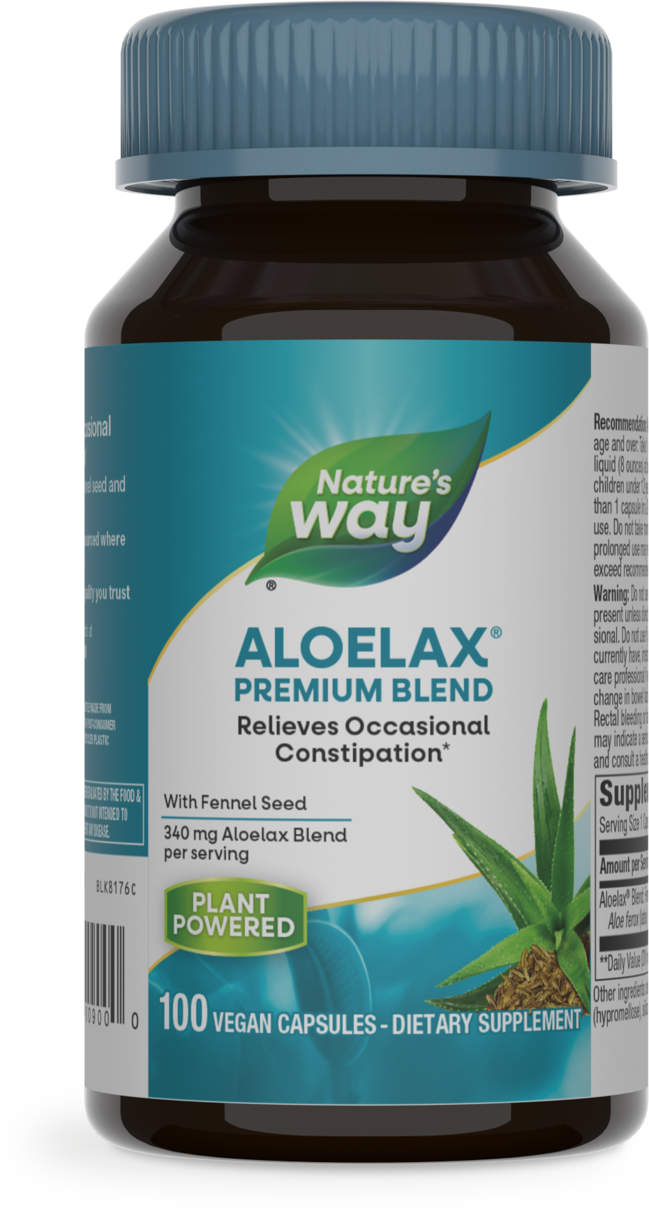 <{%PRIMARY_900%}>Nature's Way® | Aloelax Premium Blend, 100 capsules