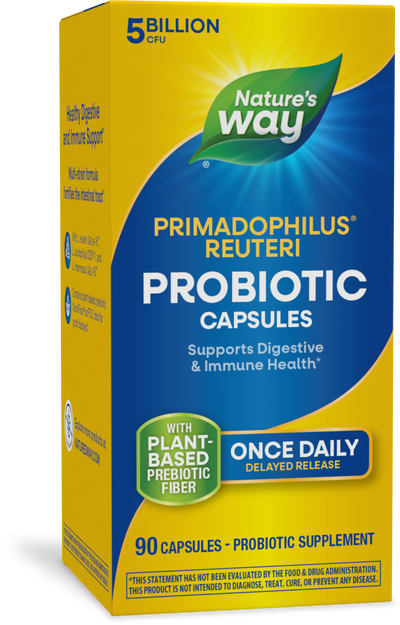 <{%PRIMARY_15024%}>Nature's Way® | Primadophilus Reuteri Probiotics, 90 capsules