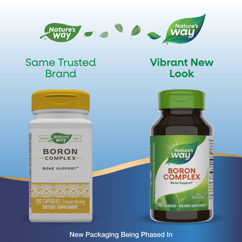 Nature's Way® | Boron Complex - package updates old to new Sku:41101