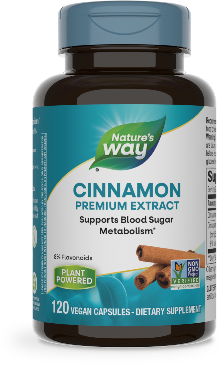 <{%PRIMARY_15082%}>Nature's Way® | Cinnamon Premium Extract, 120 capsules