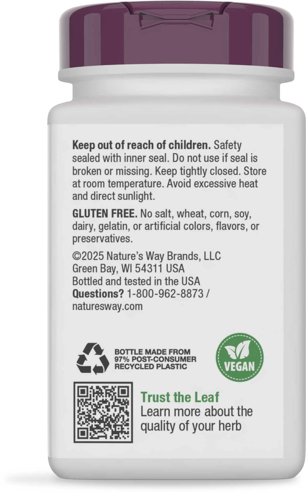<{%MAIN12_15355%}>Nature's Way® | Milk Thistle - back of pack