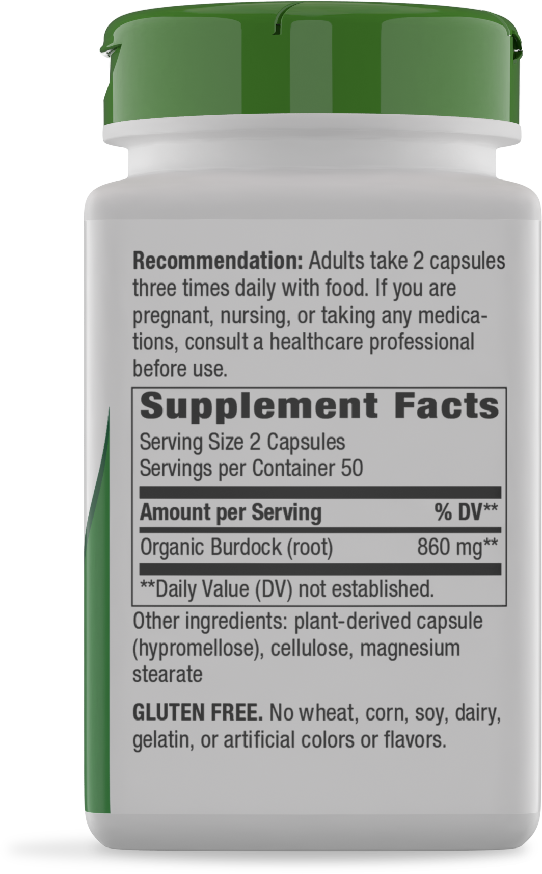 <{%MAIN2_11200%}>Nature's Way® | Burdock Root - right side of pack