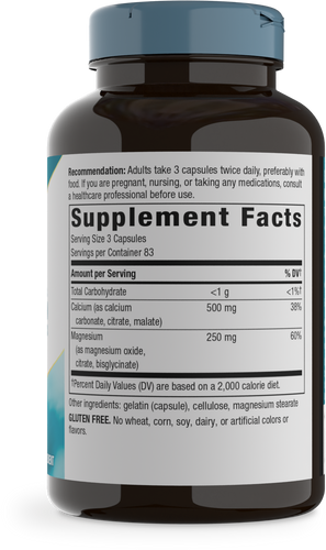 Nature's Way® | Calcium & Magnesium - right side of pack Sku:41311