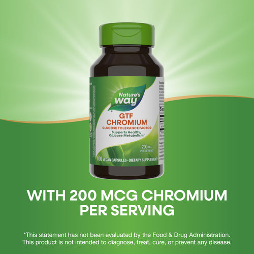 Nature's Way® | GTF Chromium Glucose Tolerance Factor Sku:41021