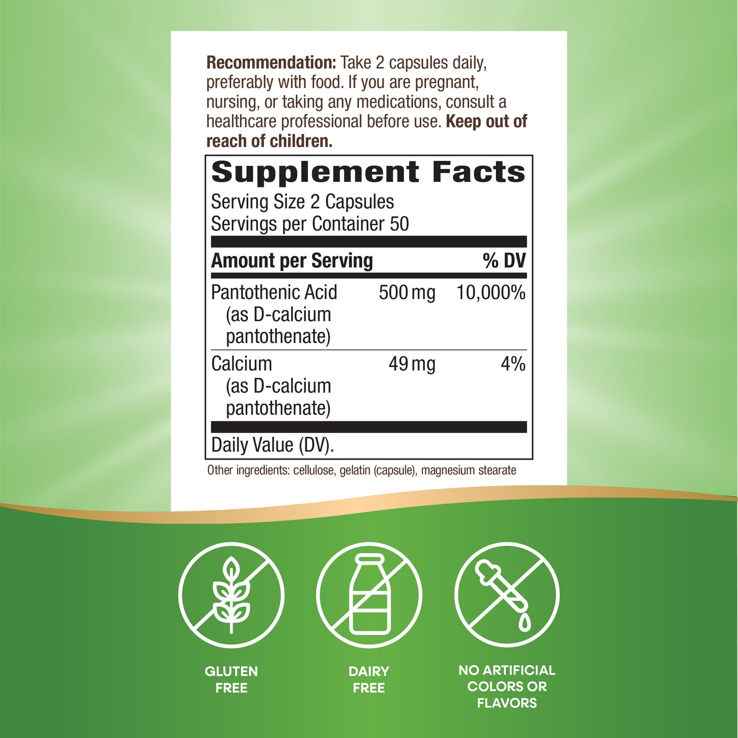 <{%MAIN6_40491%}>Nature's Way® | Pantothenic Acid Vitamin B5