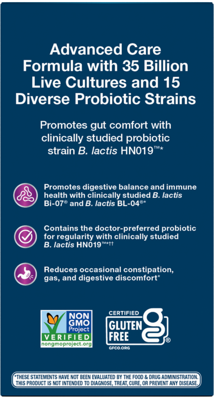 <{%MAIN3_15652%}>Nature's Way® | Fortify Optima 35 Billion Probiotic - back of pack