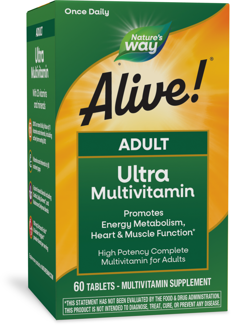 <{%PRIMARY_15679%}>Nature's Way® | Alive! Adult Ultra Multivitamin, 60 tablets