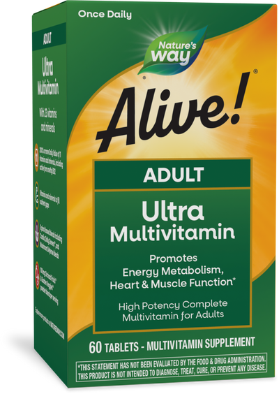 <{%PRIMARY_15679%}>Nature's Way® | Alive! Adult Ultra Multivitamin, 60 tablets