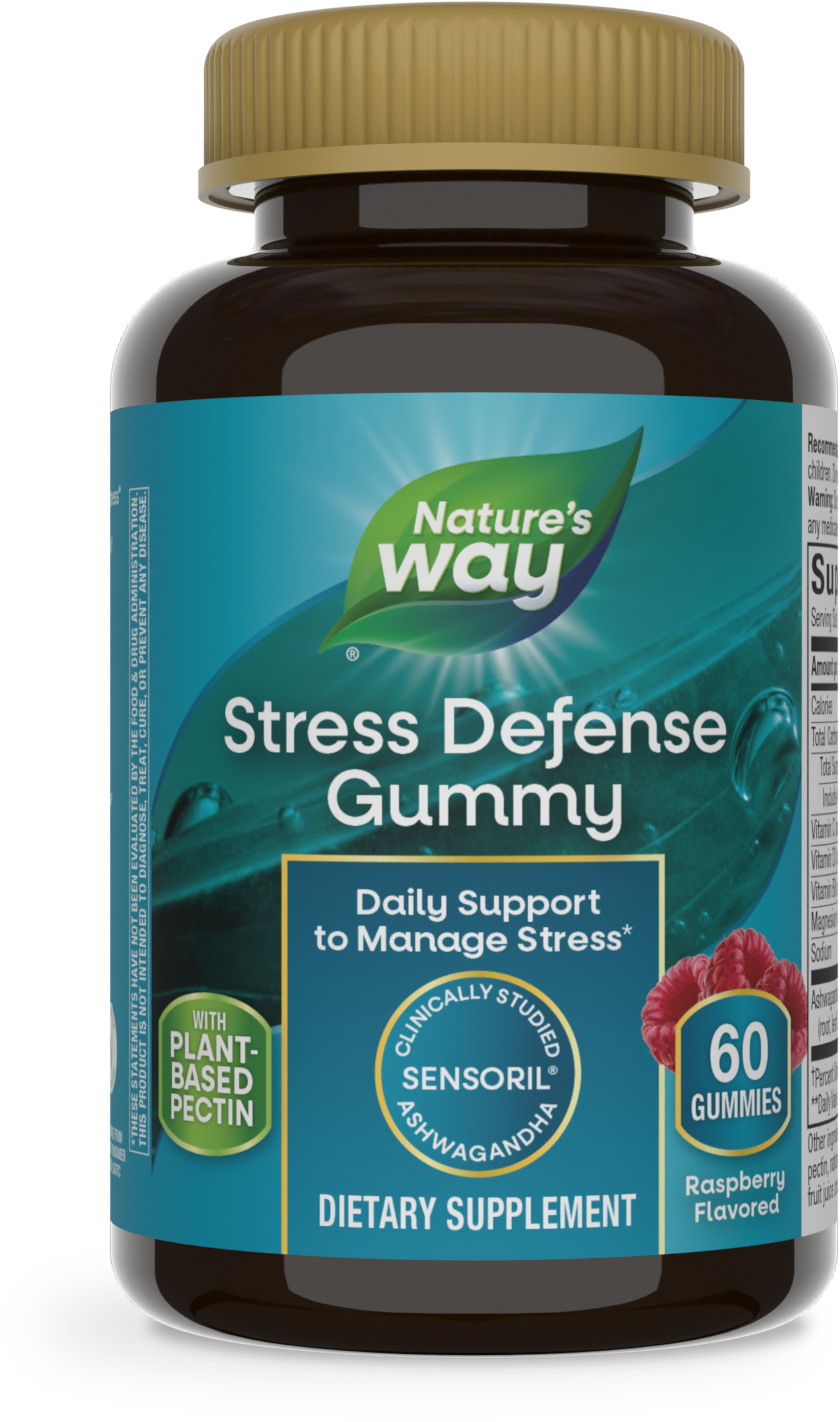 <{%PRIMARY_13922%}>Nature's Way® | Stress Defense Gummies, 60 gummies, Raspberry