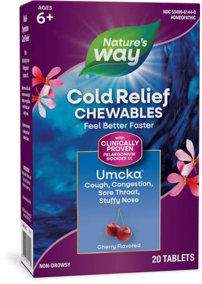 <{%PRIMARY_15144%}>Nature's Way® | Umcka Cold Relief Chewables, 20 chewables, Cherry