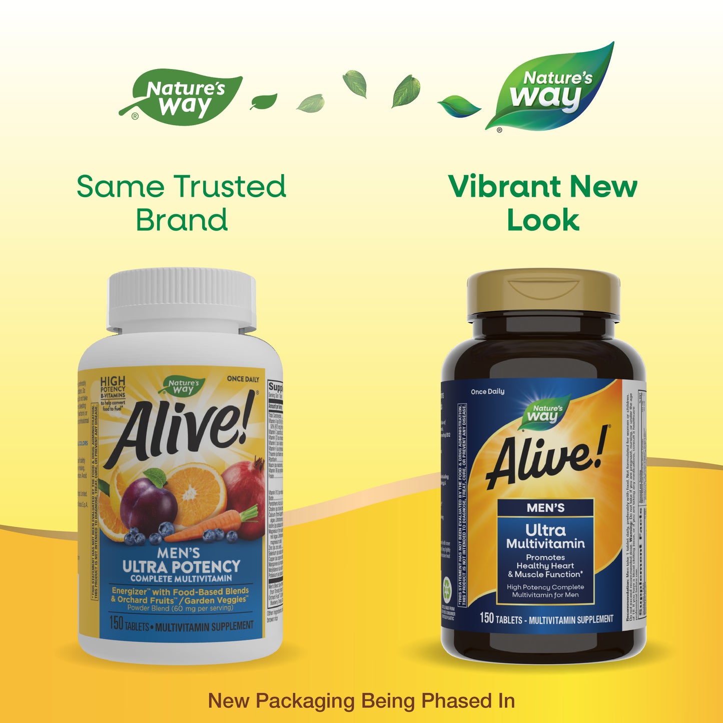 <{%MAIN1_13717%}>Nature's Way® | Alive! Men's Ultra Multivitamin - package updates old to new