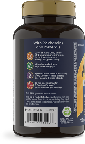 Nature's Way® | Alive! Men's 50+ Ultra Multivitamin - left side of pack Sku:13940