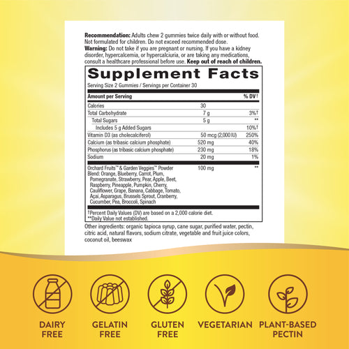 Nature's Way® | Alive! Calcium & Vitamin D3 Gummies Sku:10255