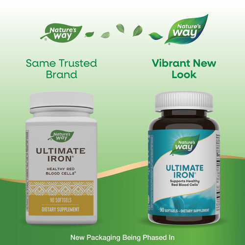 Nature's Way® | Ultimate Iron - package updates old to new Sku:05229