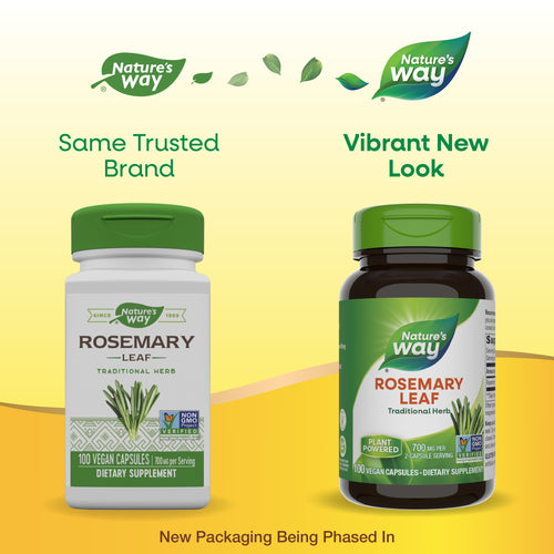 Nature's Way® | Rosemary Leaf - package updates old to new Sku:14162