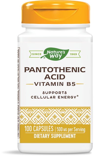 <{%PRIMARY_40491%}>Nature's Way® | Pantothenic Acid Vitamin B5, 100 capsules