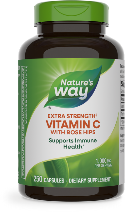 <{%PRIMARY_40313%}>Nature's Way® | Vitamin C with Rose Hips Extra Strength, 250 capsules