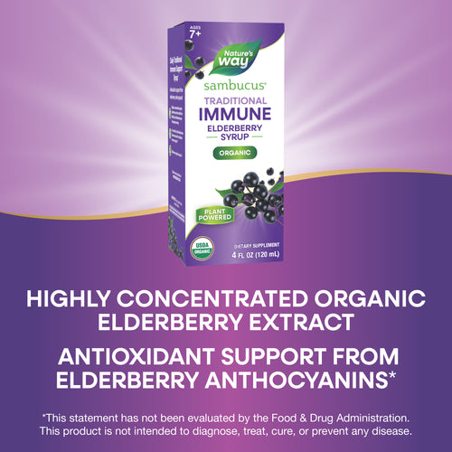 Nature's Way® | Sambucus Traditional Immune Elderberry Syrup Sku:15796