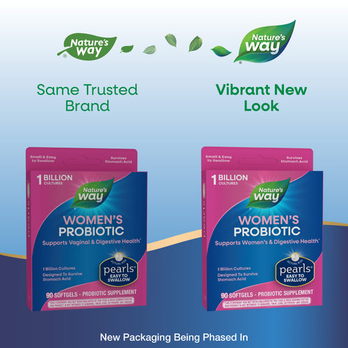 Nature's Way® | Probiotic Pearls Women's - package updates old to new Sku:13950