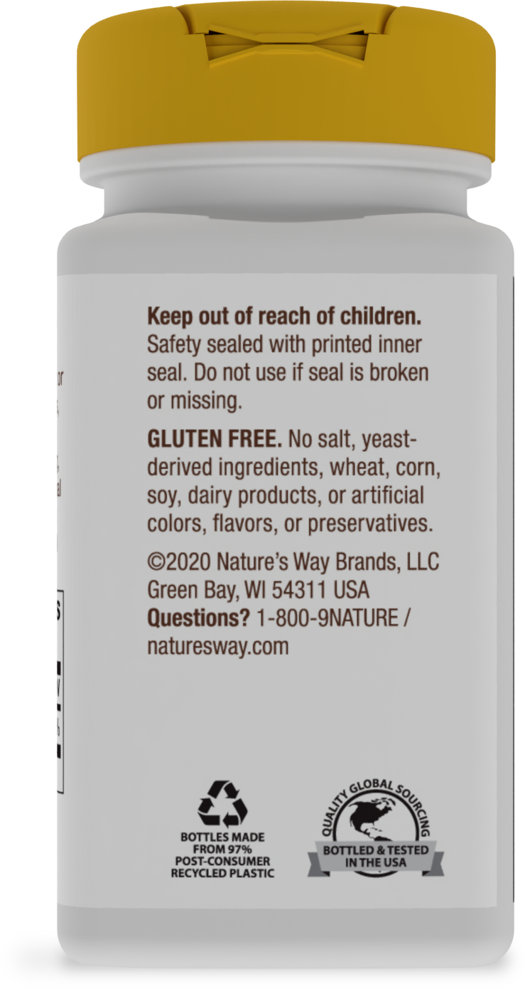 <{%MAIN3_40470%}>Nature's Way® | Niacin - back of pack