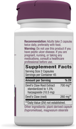 Nature's Way® | Devil's Claw-Last Chance1 - right side of pack Sku:61000