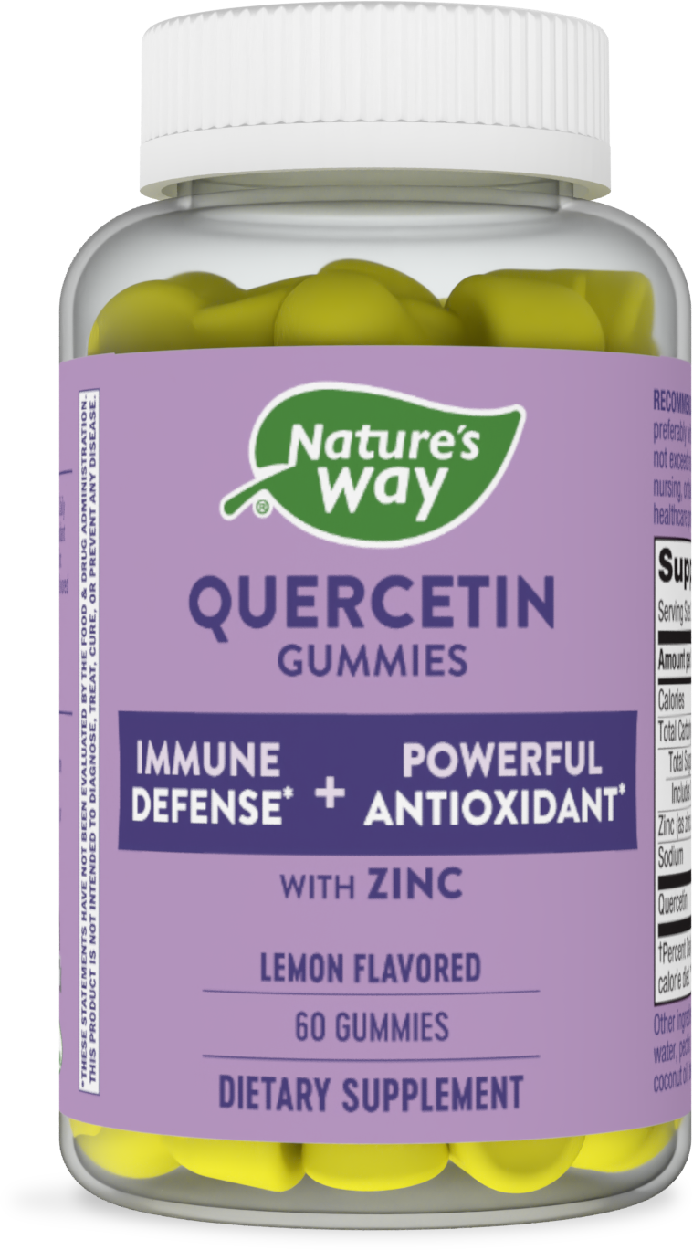 <{%PRIMARY_14261%}>Nature's Way® | Quercetin Gummies with Zinc, 60 gummies, Lemon
