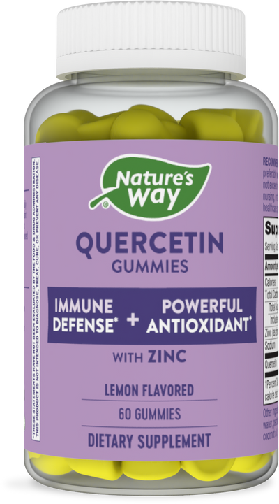 <{%PRIMARY_14261%}>Nature's Way® | Quercetin Gummies with Zinc, 60 gummies, Lemon